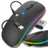 Bezdrátová Myš S Tichým Osvětlením Rgb Bez Kliknutí Náhled obrázku produktu 1
