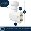 PremiumX Twin LNB PXT-SEW SAT für 2 Teilnehmer DVB-S2 HDTV Produktbild-Vorschau 5