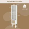 Knihovna, úzká boční skříňka se 4 úrovněmi a dvířky, Náhled obrázku produktu 7
