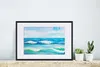 MuchoWow® MuchoWow® Gerahmtes Poster Aquarell - Golf - Meer Produktbild-Vorschau 4