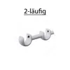 MDEKOR Wandträger 2-läufig Weiß Glänzend R Wandhalter mit Produktbild-Vorschau 5