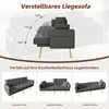 Merax 2 Sitzer Sofa, Couch mit Liegefunktion, 3 Produktbild-Vorschau 5