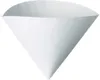 A white paper coffee filter cone on a white background. Anteprima dell’immagine prodotto