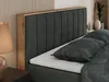 MKS MEBLE King Boxspringbett 160x200 mit Bettkasten Eiche, Produktbild-Vorschau 2