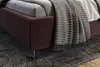 KAWOLA Bett ANNY Polsterbett Kopfteil niedrig Velvet purple Produktbild-Vorschau 3