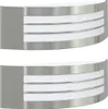 vidaXL Außenwandleuchte 2 stk. Silber 32 x 10 x 10 cm Produktbild-Vorschau 1