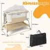 4-in-1 Babybett mit Moskitonetz, höhenverstellbar Produktbild-Vorschau 1