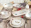 12tlg. Frühstücksset COUNTRY LIFE Bauernhof weiß bunt Produktbild-Vorschau 4