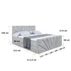 ALTDECOR Boxspringbett mit Fußteil, H3 Matratze und Topper Produktbild-Vorschau 6