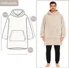 Hoodie Decke mit Ärmeln - Plüsch Sherpa Deckenpullover Produktbild-Vorschau 5