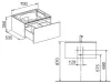 Keuco Waschtischunterbau Planning EDITION 11 700 x 350 x Produktbild-Vorschau 2