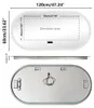 WISFOR LED Badspiegel mit Bluetooth Lautsprecher, 120x60cm Produktbild-Vorschau 7