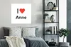 MuchoWow® Poster Ich liebe - Anne - Mädchen 75x75 cm - Wand Produktbild-Vorschau 4
