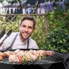 Relaxdays Kugelgrill, tragbar, Ø 37 cm, Picknickgrill für Produktbild-Vorschau 3