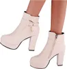 Bottes mode ASKSA pour femme, avec fermeture éclair Voir les images du produit 3