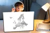 MuchoWow® Laptop Aufkleber Sticker Cover Europa-Karte in Produktbild-Vorschau 3