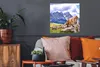 MuchoWow® Poster Alpen - Kuh - Berg 50x50 cm - Produktbild-Vorschau 2