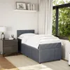 Boxspringbett mit Matratze Dunkelgrau 80x200 cm Samt Produktbild-Vorschau 4