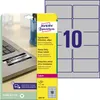 Avery L6012-20, Stříbrná, Zaoblený obdélník, Permanentní, Náhled obrázku produktu 1