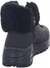 A black boot with fur trim is shown from the back. Produktbild-Vorschau