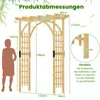 COSTWAY Łuk ogrodowy z drewna, łuk ogrodowy do roślin Podgląd zdjęcia produktu 3