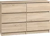 Roe Furniture | Kommode - 6 Schubladen - 140 cm - Sonoma - Produktbild-Vorschau 1
