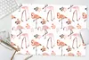 MuchoWow® Schreibtischunterlage Muster - Flamingo - Blumen Produktbild-Vorschau 6
