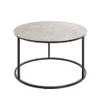 Beistelltisch >54509< in schwarz, silber, Metall - Produktbild-Vorschau 3