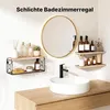 Wandregal mit Drahtkörbe, Set aus 3 Massiven Regal Wand Produktbild-Vorschau 4