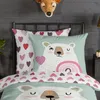 Duvet cover Good Morning 135x200 + 1* 80x80 cm - bear with Produktbild-Vorschau 5
