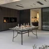 Tavolo da giardino rettangolare 150x90 in acciaio con piano Anteprima dell’immagine prodotto 4
