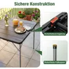 Sekey Gartentisch Klappbar Holz Optik Campingtisch Produktbild-Vorschau 4