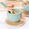 Holz Tee-Set für Kinder mit Tablett – Kaffeeservice Produktbild-Vorschau 6