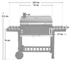 TAINO HERO XXL Set Smoker Abdeckhaube Holzkohle-Grill BBQ Produktbild-Vorschau 7