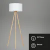 Textilná stojacia lampa Ø 45,5 cm 1x bez E27 60W biela Náhľad obrázku produktu 2