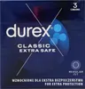 A box of Durex Classic Extra Safe condoms. Podgląd zdjęcia produktu