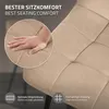 ML-Design set di 4 sedie per sala da pranzo marrone chiaro, Anteprima dell’immagine prodotto 4