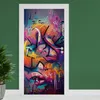 Türfolie "Graffiti" 90x200cm Türposter Deko Aufkleber Folie Produktbild-Vorschau 1