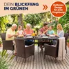 CASARIA® Gartenstühle 4er Set Polyrattan Stapelbar mit Produktbild-Vorschau 7