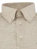 Hemd beige Ledub modern fit kurze Ärmel bügelfrei Produktbild-Vorschau 3