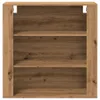 vidaXL Nástenná skrinka Artisan dub 80x33x80 cm materiál na Náhľad obrázku produktu 4