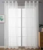 Ösenvorhänge Transparent 245x140 cm Weiß 2er Set Gardine Produktbild-Vorschau 1