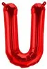Folienballon Buchstabe U, rot, ca. 40 cm, für Luftbefüllung Produktbild-Vorschau 2