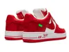 Louis Vuitton Air Force 1 Low Virgil Abloh – Bílá, červená, Náhled obrázku produktu 4