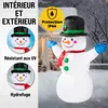 MONZANA® Bonhomme de neige gonflable 120 cm XL décoration Voir les images du produit 4