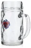6x  Paulaner Bier Glas Bierseidel Bierhumpen 0,5l Krug Produktbild-Vorschau 5