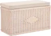 KRINES HOME Sitztruhe aus Rattan / Truhenbank / Wäschetruhe Produktbild-Vorschau 1