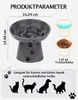 Y YHY 15,24 cm ceramiczna miska dla kota dla kota, szara Podgląd zdjęcia produktu 3