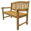 Teak Sitzbank Gartenbank Holzbank Teakbank Parkbank Gutshof Produktbild-Vorschau 3