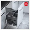 Poubelle encastrable Hailo pour cuisine, 60 cm, à ouverture Voir les images du produit 6